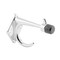 Prime-Line Hook and Bumper, 3 in. Projection, Cast Zamak Construction, Chrome Finish Single Pack 656-7214 - alternate 1